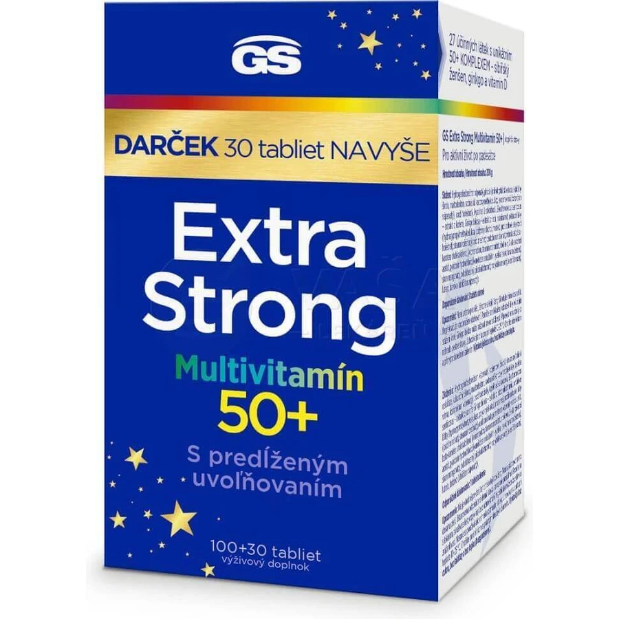 GS Extra Strong Multivitamin 50+ 1×130 табл, пищевая добавка: цены и характеристики