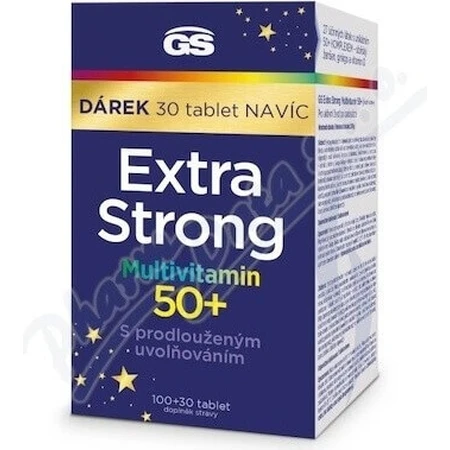 GS Extra Strong Multivitamin 50+ 1×130 табл, пищевая добавка: цены и характеристики