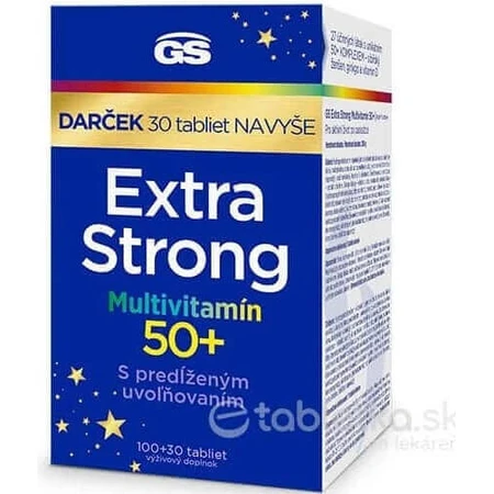GS Extra Strong Multivitamin 50+ 1×130 табл, пищевая добавка: цены и характеристики