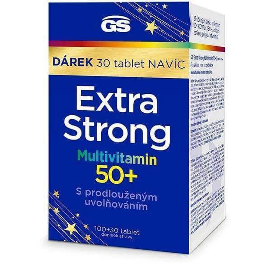 GS Extra Strong Multivitamin 50+ 1×130 табл, пищевая добавка: цены и характеристики