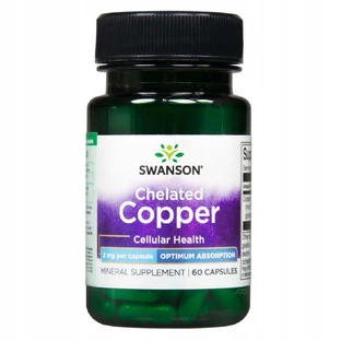 Хелат міді Swanson Copper Chelate, 60 капсул