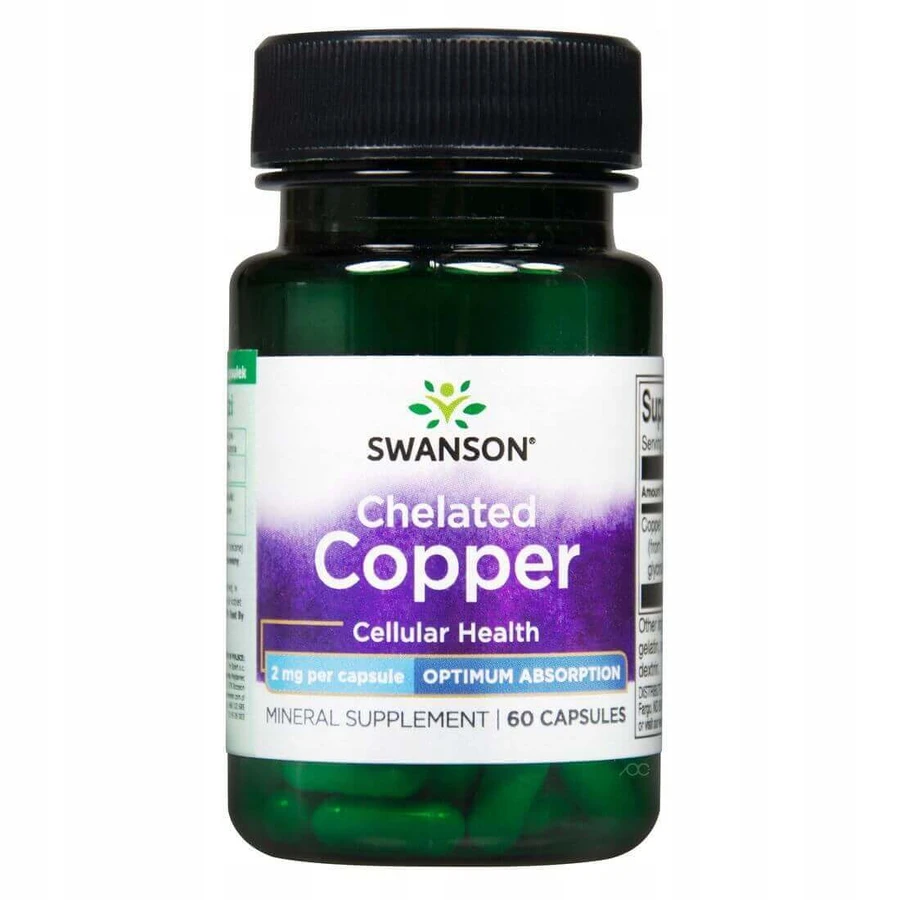 Хелат міді Swanson Copper Chelate, 60 капсул: ціни та характеристики