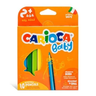 Набір з 10 кольорових олівців Baby, +2 роки, Carioca