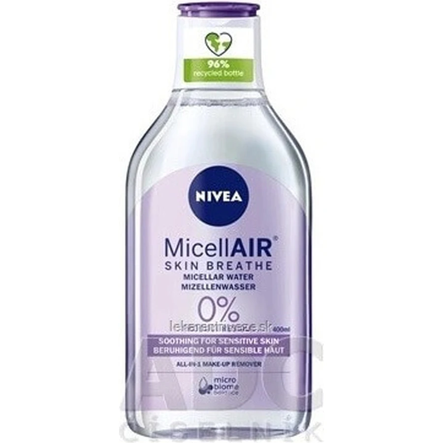 NIVEA MicellAIR Міцелярна вода для чутливої шкіри 1×400 мл, заспокійлива, все в 1: ціни та характеристики