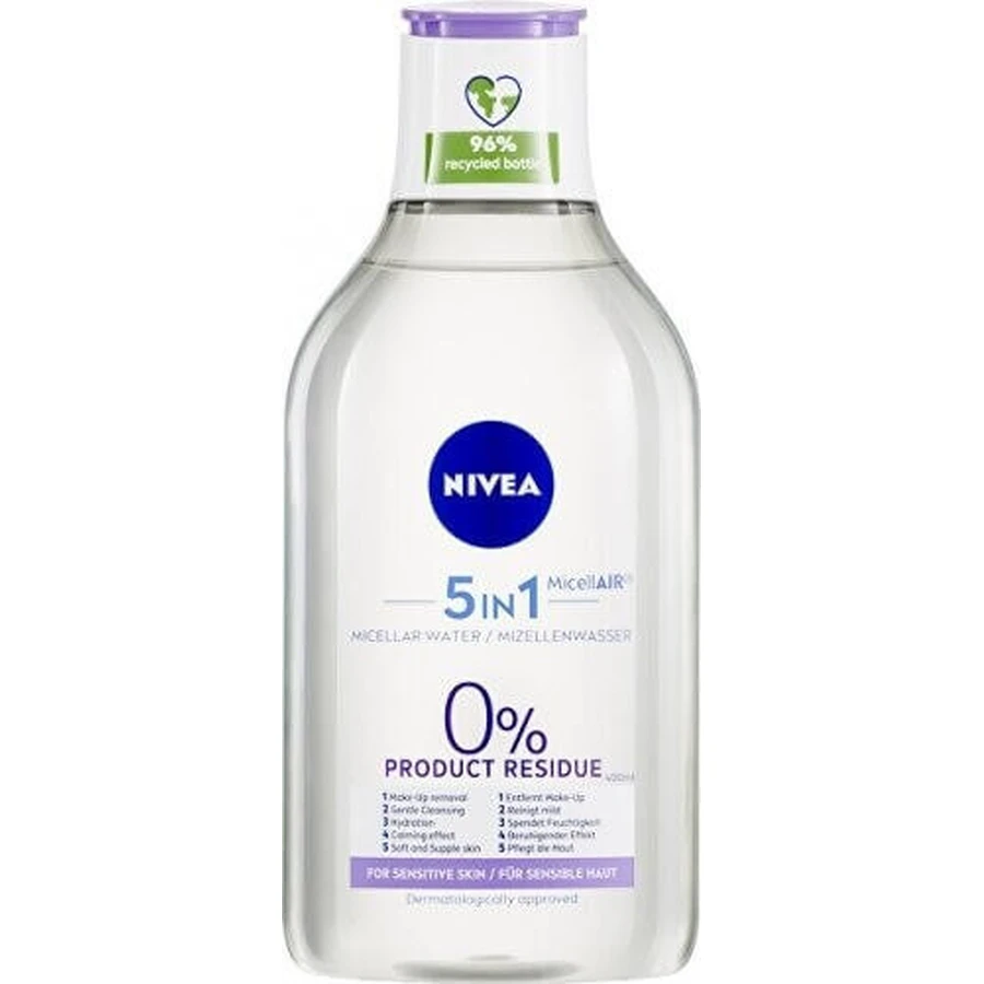 NIVEA MicellAIR Міцелярна вода для чутливої шкіри 1×400 мл, заспокійлива, все в 1: ціни та характеристики
