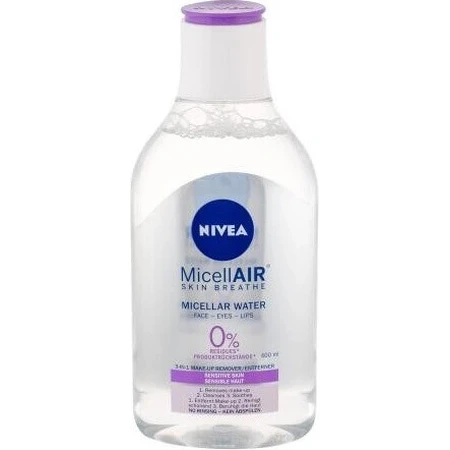 NIVEA MicellAIR Міцелярна вода для чутливої шкіри 1×400 мл, заспокійлива, все в 1: ціни та характеристики
