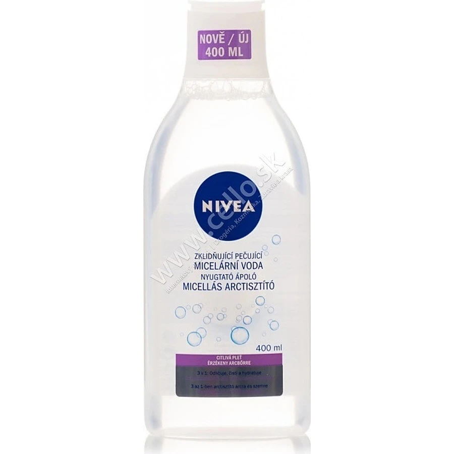 NIVEA MicellAIR Міцелярна вода для чутливої шкіри 1×400 мл, заспокійлива, все в 1: ціни та характеристики