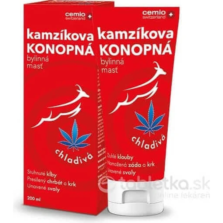 Мазь из конопли Цемио Камзик охлаждающая 1×200 мл, мазь из конопли: цены и характеристики