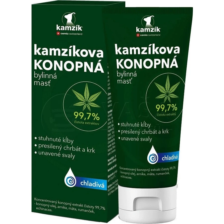Мазь из конопли Цемио Камзик охлаждающая 1×200 мл, мазь из конопли: цены и характеристики