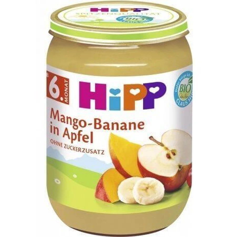 HiPP BIO Яблука з манго та бананом 190 г: ціни та характеристики