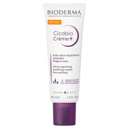 Bioderma Cicabio Creme+, відновлюючий та реконструюючий крем, SPF 50+, 40 мл: ціни та характеристики