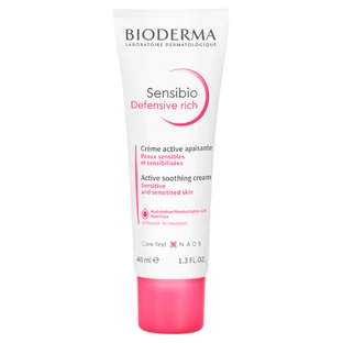Крем для обличчя Bioderma Sensibio Defensive Rich Active Soothing Cream, заспокійливий, 40 мл