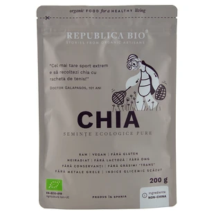 Органічне насіння Чіа, 200 г, Organic Republic