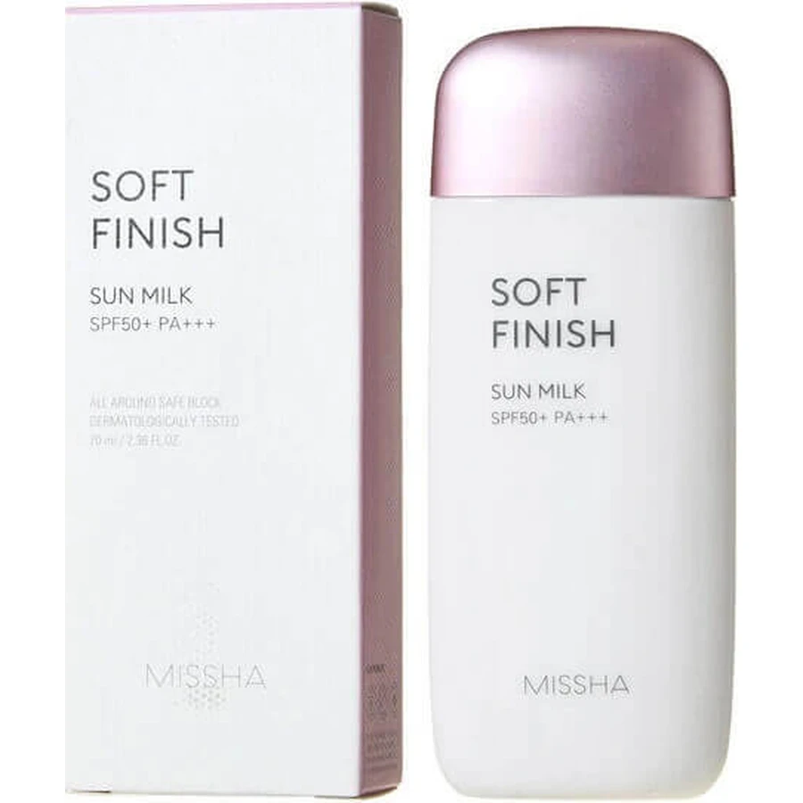 Missha All-Around Safe Block Soft Finish Сонцезахисне молочко SPF 50+ 70 мл 1×70 мл: ціни та характеристики