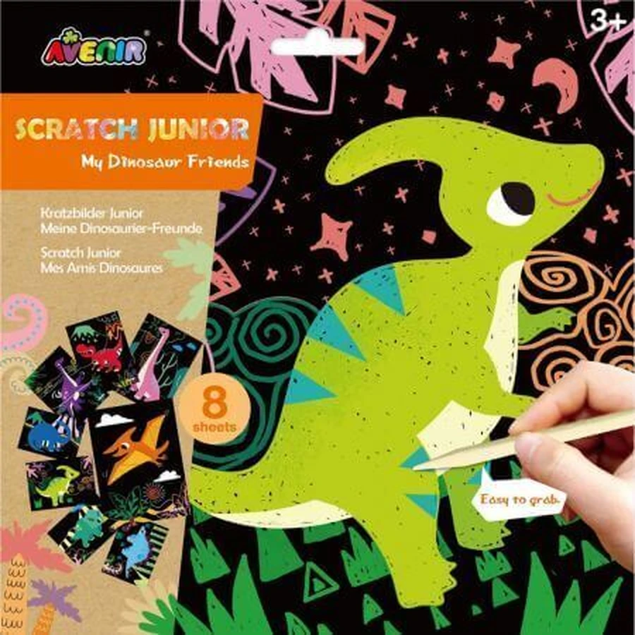 Scratch Scratch Junior Мои друзья динозавры, +3 года, Avenir: цены и характеристики