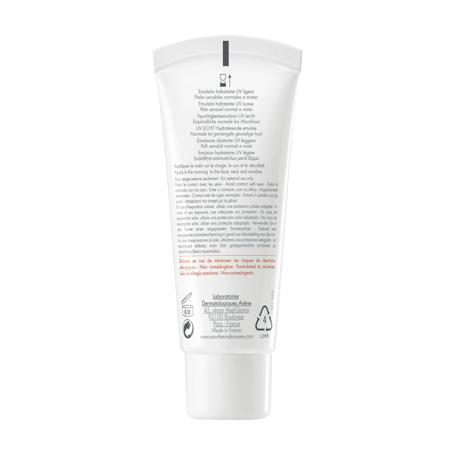 Avene Hydrance UV, легкий увлажняющий крем, для светлой, нормальной и комбинированной кожи, SPF 30, 40 мл УДАЛЕННАЯ УПАКОВКА: цены и характеристики