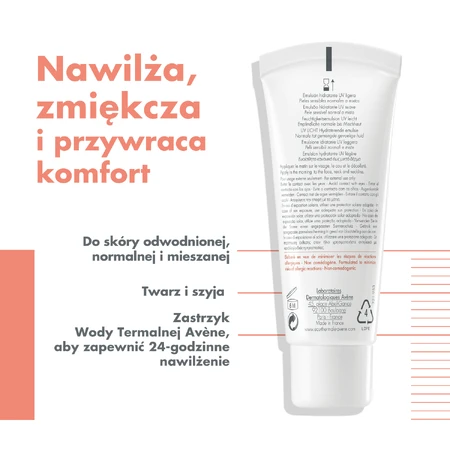 Avene Hydrance UV, легкий увлажняющий крем, для светлой, нормальной и комбинированной кожи, SPF 30, 40 мл УДАЛЕННАЯ УПАКОВКА: цены и характеристики