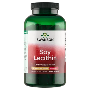 Swanson Soy Lecithin, лецитин, капсули 180 ел КОРОТКИЙ ТЕРМІН ДІЇ