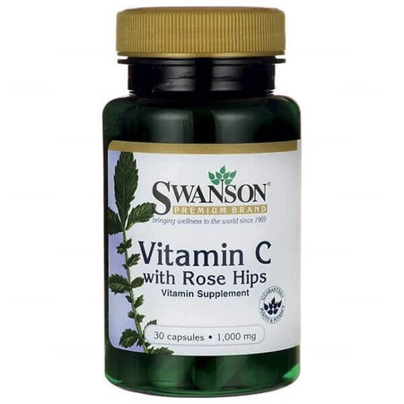 Swanson C, витамин C 1000 мг из дикого шиповника, 30 капсул: цены и характеристики