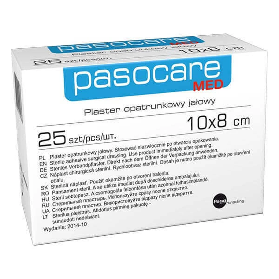 Пластир Pasocare Med, жовтянична пов'язка, 10 см х 8 см, 1 шт.: ціни та характеристики