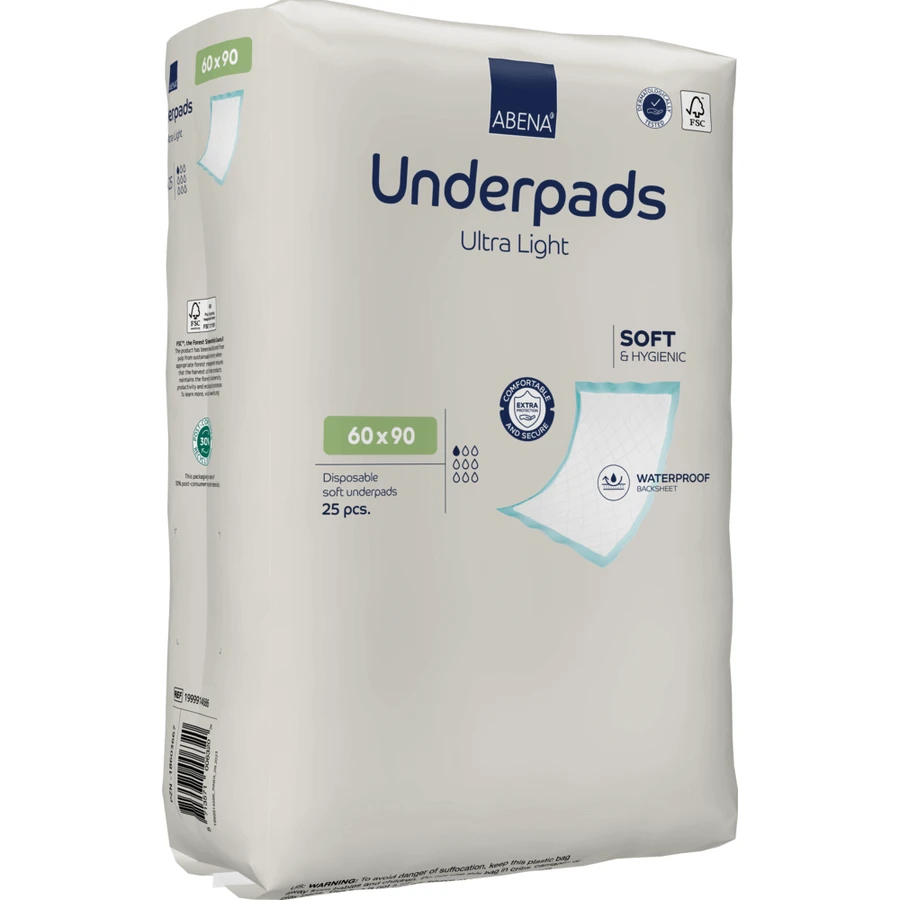 Одноразовые салфетки Ultra Light & Comfort, 60 x 90 см, 25 штук, Abena: цены и характеристики