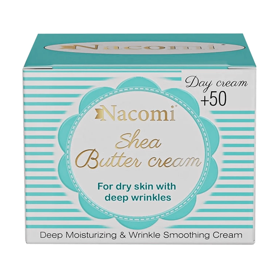 Крем для обличчя Nacomi Shea Butter 50+, з вітаміном E і гіалуроновою кислотою, 50 мл : ціни та характеристики