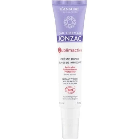 JONZAC Sublimactive NIGHT REGENERATING CREAM BIO проти старіння шкіри та зморшок 1×40 мл, нічний регенеруючий крем: ціни та характеристики