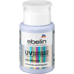 Ebelin Professional UV жидкость для снятия лака с ацетоном, 125 мл