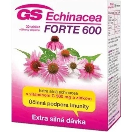 GS Ехінацея ФОРТЕ 600 мг 1×30 таблеток, дієтична добавка: ціни та характеристики