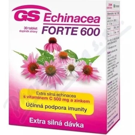 GS Ехінацея ФОРТЕ 600 мг 1×30 таблеток, дієтична добавка: ціни та характеристики