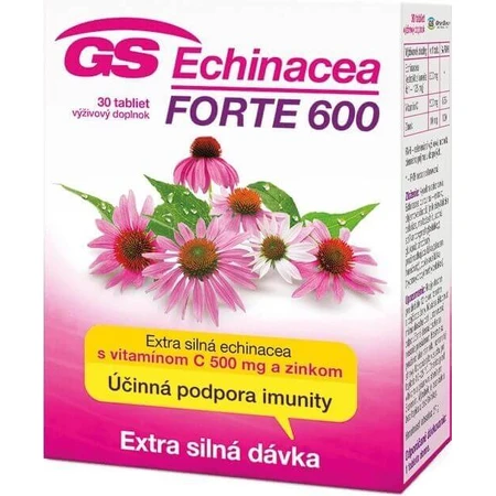 GS Ехінацея ФОРТЕ 600 мг 1×30 таблеток, дієтична добавка: ціни та характеристики