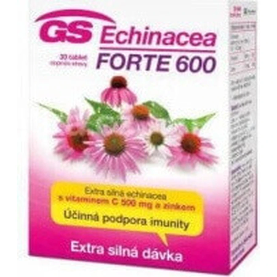 GS Ехінацея ФОРТЕ 600 мг 1×30 таблеток, дієтична добавка: ціни та характеристики