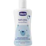 CHICCO Natural Sensation шампунь для тіла з алое та ромашкою 200мл, 0м+ 1×200мл, дитячий шампунь для тіла
