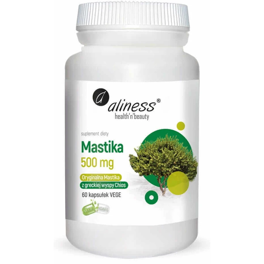 Порошок мастики Pistacia lentiscus 500 мг (60 капсул) Aliness: ціни та характеристики