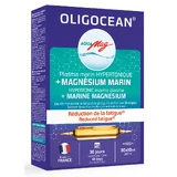 Морський магній AquaMag та гіпертонічна морська плазма, Oligocean, 30 флаконів по 10 мл, SuperDiet