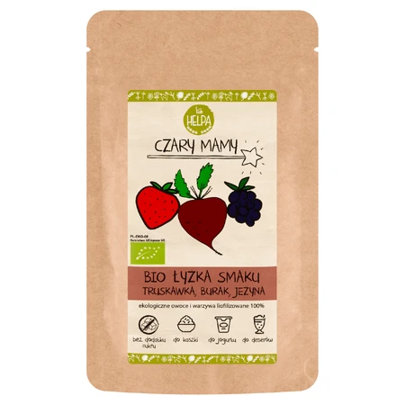 Колдовство Хелпа Мам Био вкус, клубника, свекла, джейна, 40 г КОРОТКИЙ ДЕНЬ: цены и характеристики