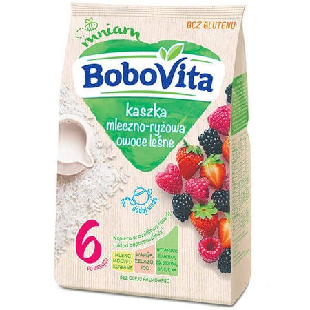 BoboVita Молочно-рисова каша з фруктами ліни, без глютену, з 6 місяців, 230 г КОРОТКИЙ ТЕРМІН ДІЇ: ціни та характеристики
