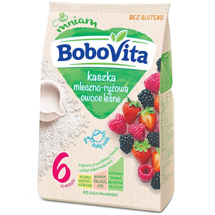 BoboVita Молочно-рисова каша з фруктами ліни, без глютену, з 6 місяців, 230 г КОРОТКИЙ ТЕРМІН ДІЇ: ціни та характеристики