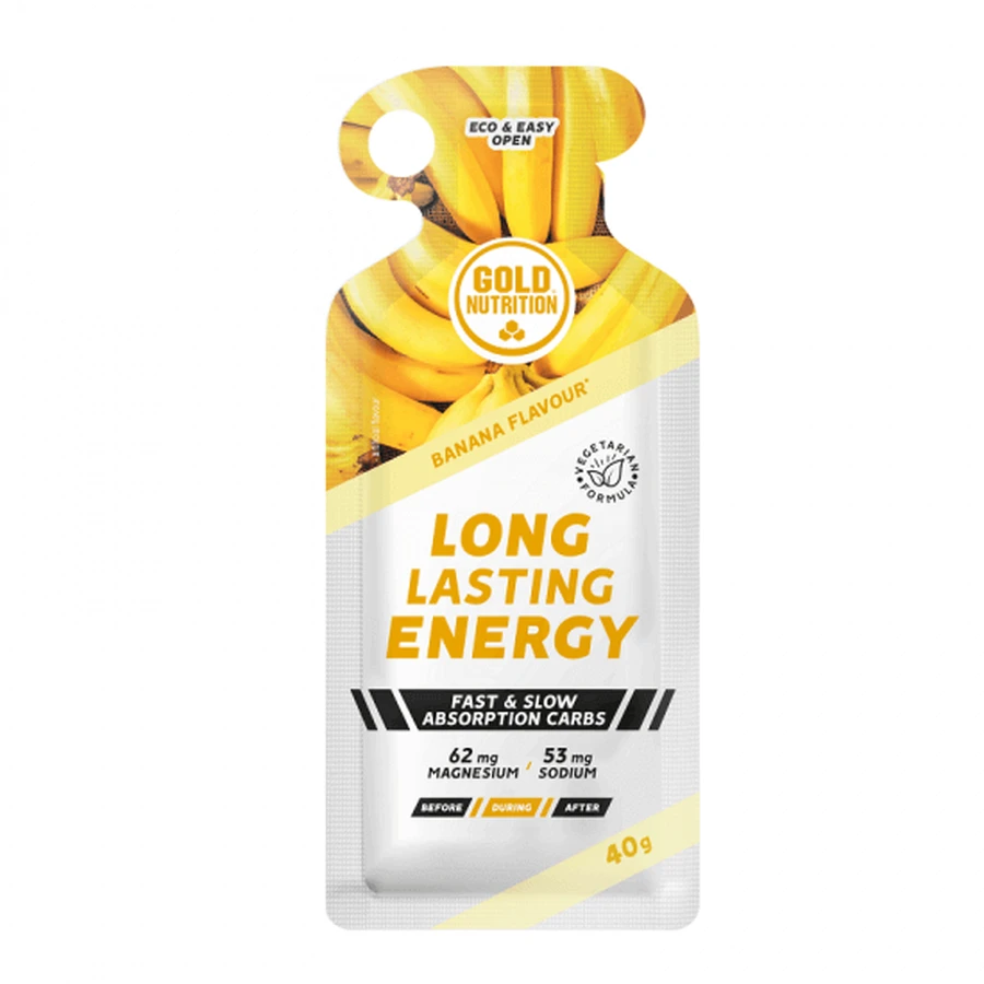 Долгоиграющий гель со вкусом банана, 40 г, Gold Nutrition: цены и характеристики