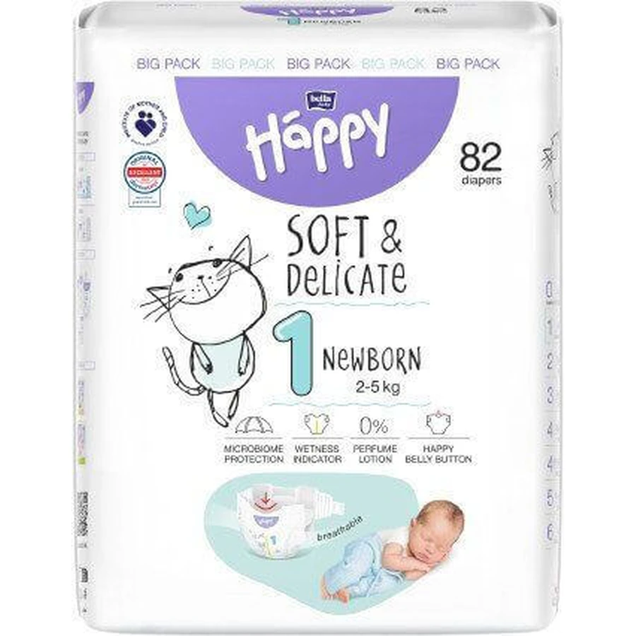 Bella Baby Happy New Born 82 шт: ціни та характеристики
