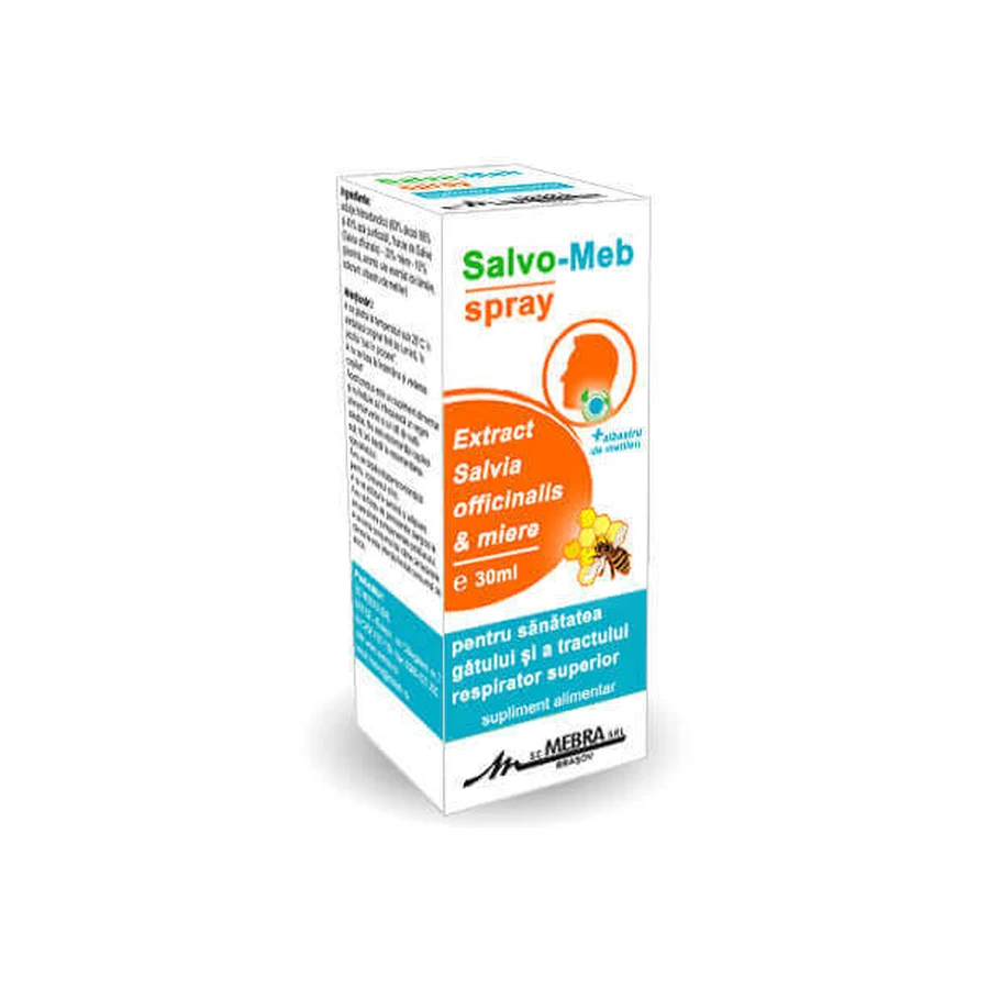 Спрей для шиї Salvo-Meb 30 мл, Mebra: ціни та характеристики