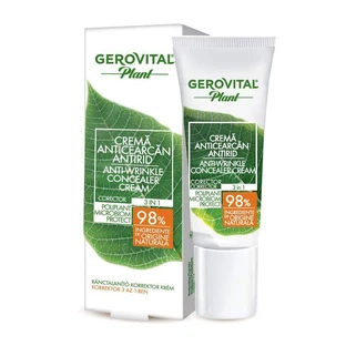 Poliplant Microbiom Protect Gerovital Plant Anti-Wrinkle Anti-Dark Circle Cream, 15 мл, Farmec