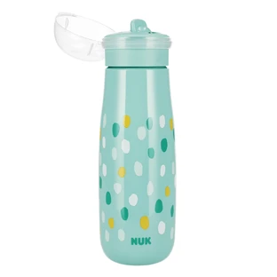 NUK Mini-Me FLip, пляшечка для пиття 2-в-1 з мундштуком, бірюзова, від 12 місяців, 450 мл