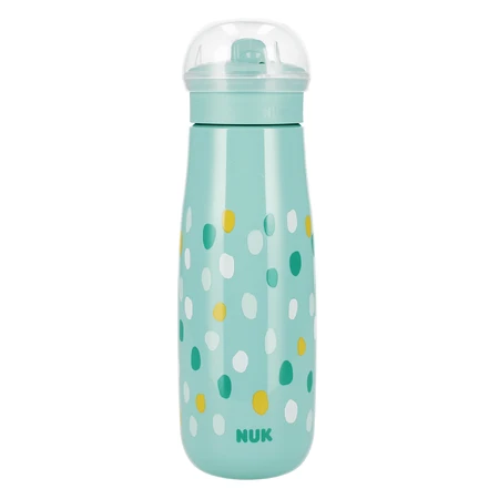 NUK Mini-Me FLip, пляшечка для пиття 2-в-1 з мундштуком, бірюзова, від 12 місяців, 450 мл: ціни та характеристики