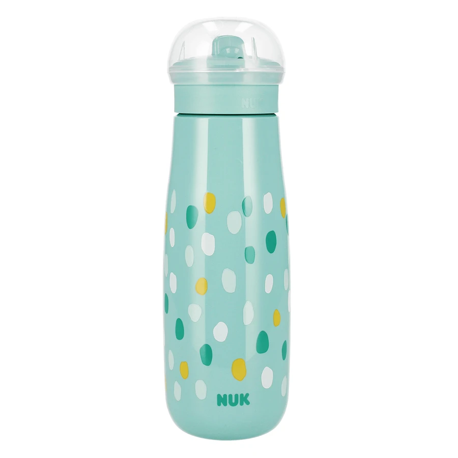 NUK Mini-Me FLip, пляшечка для пиття 2-в-1 з мундштуком, бірюзова, від 12 місяців, 450 мл: ціни та характеристики