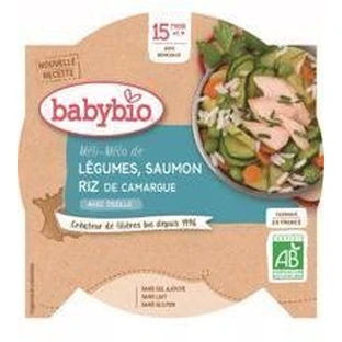 Овощи Babybio меню с лососем и рисом 260 г