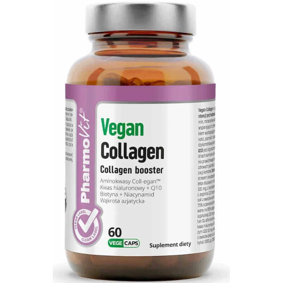 Веганский коллагеновый бустер 60 капсул Pharmovit Clean Label: цены и характеристики
