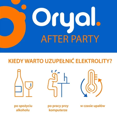 Oryal After Party, апельсиновий смак, 18 шипучих таблеток: ціни та характеристики