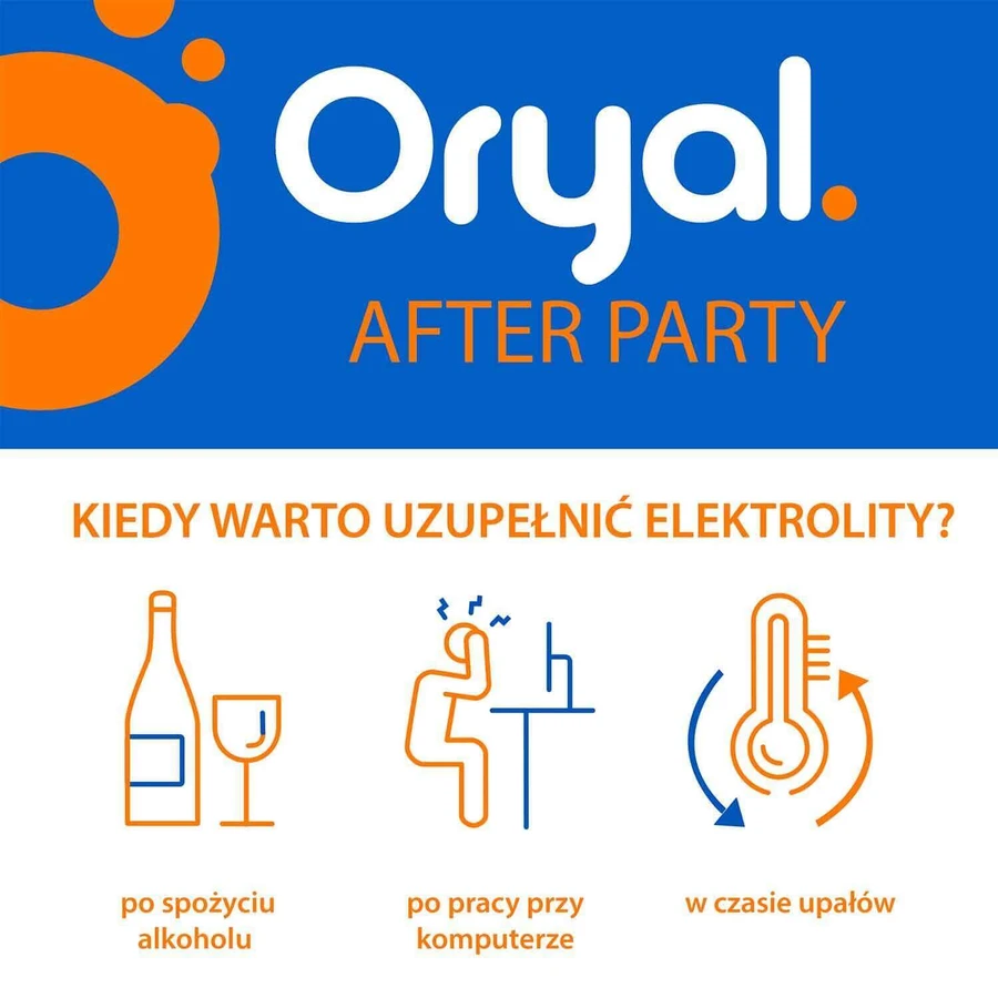 Oryal After Party, апельсиновий смак, 18 шипучих таблеток: ціни та характеристики
