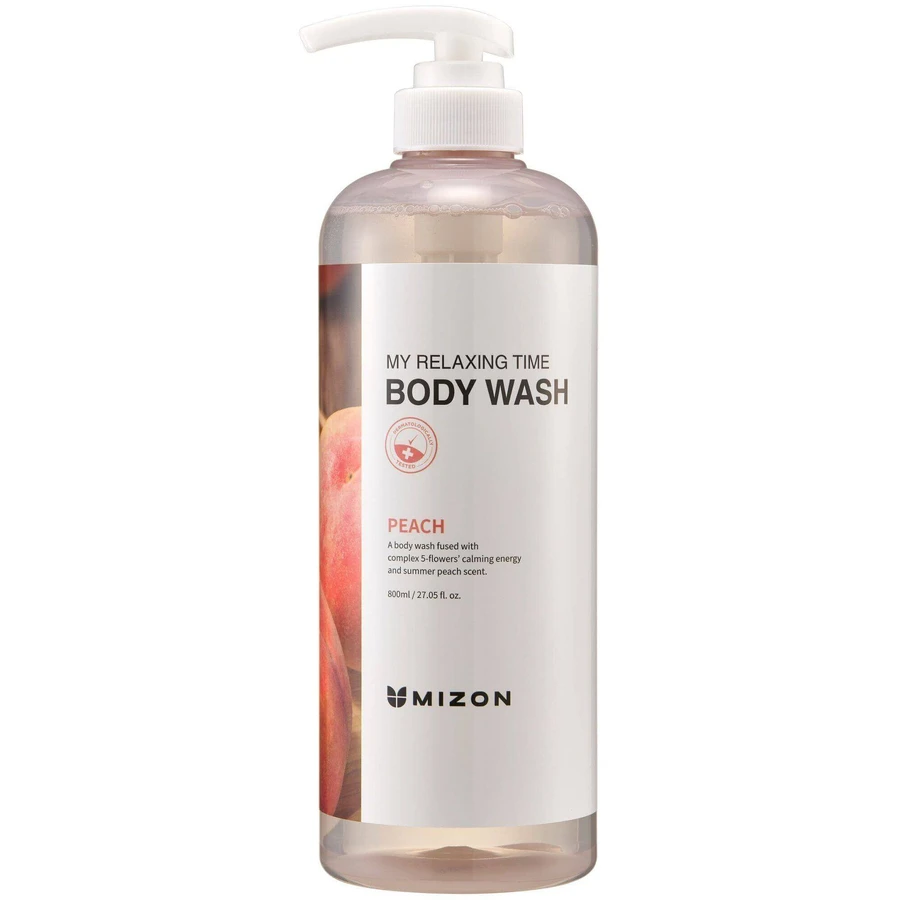 Mizon My Relaxing Time Body Wash персиковый гель для душа 800 мл: цены и характеристики
